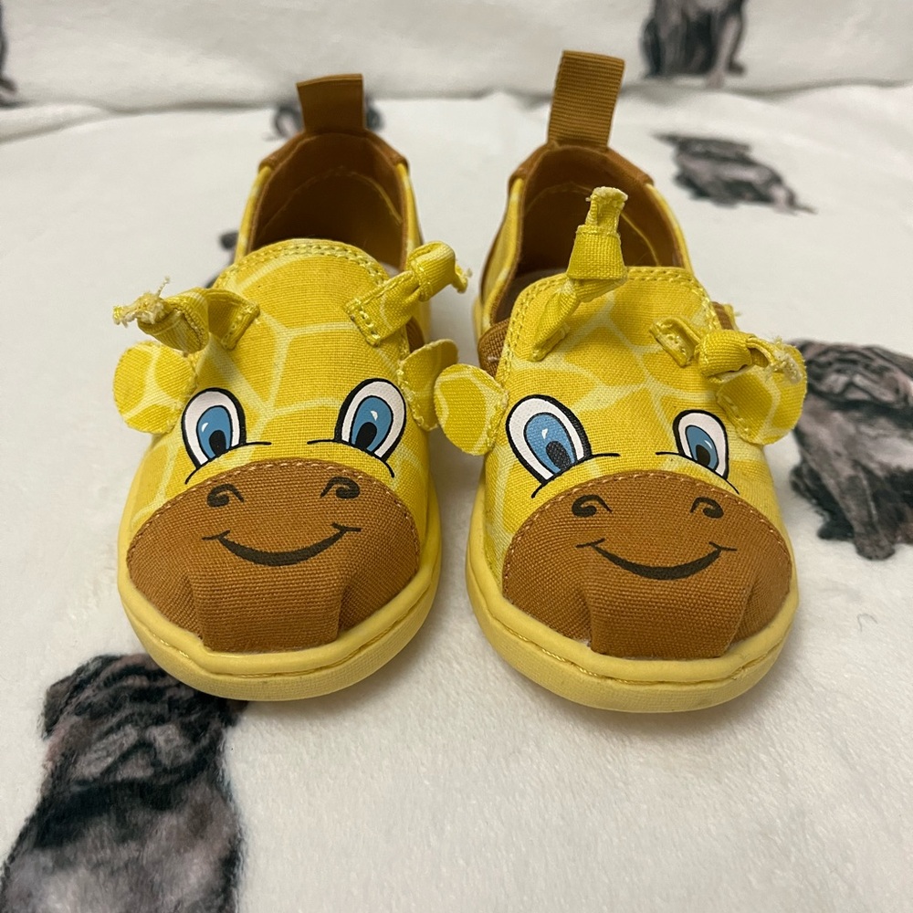 Toms Alparagata Twin Gore Lemonade Savanna Giraffe Face